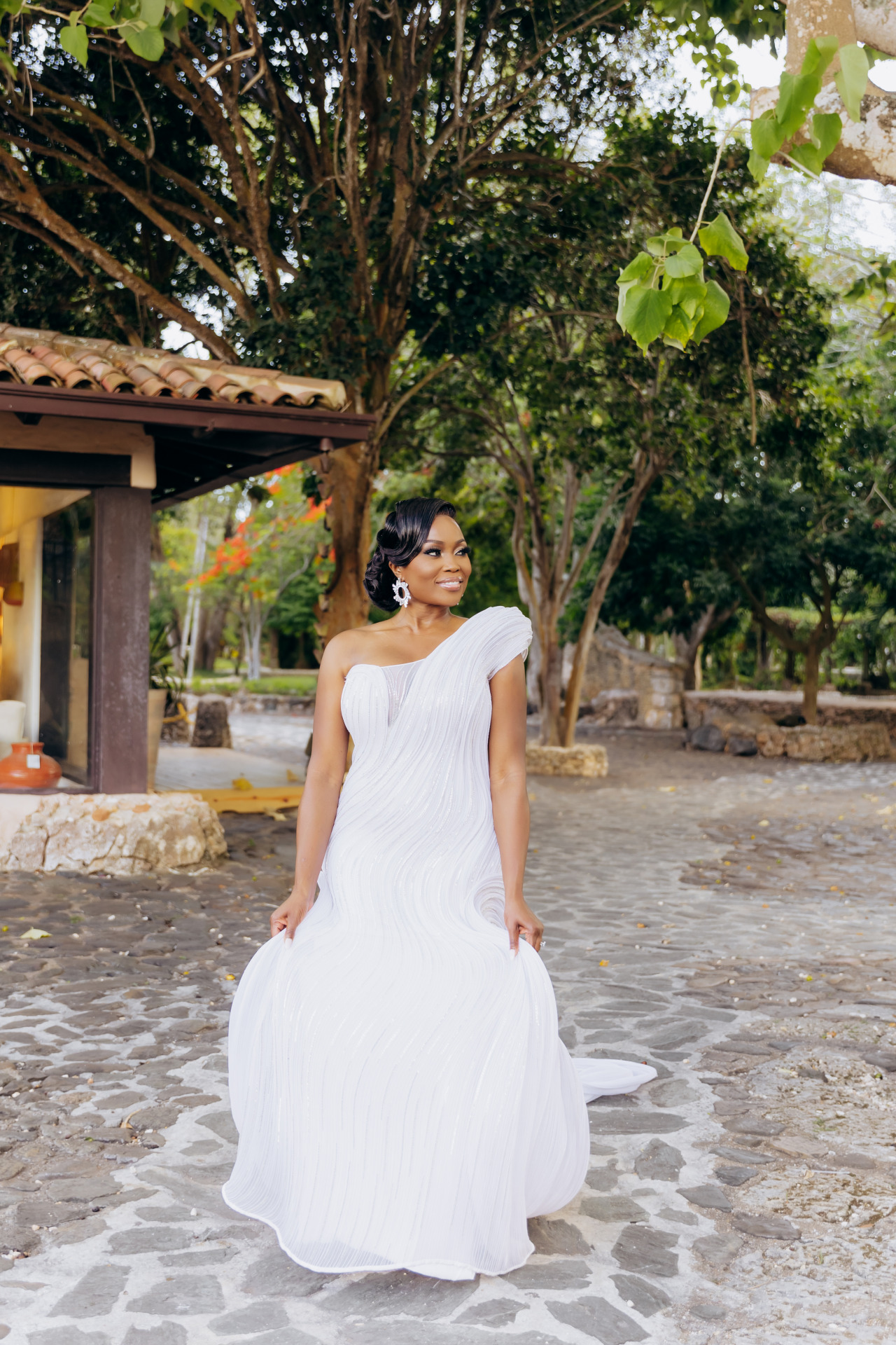 Dominicana destination editorial style Nigerian wedding 26