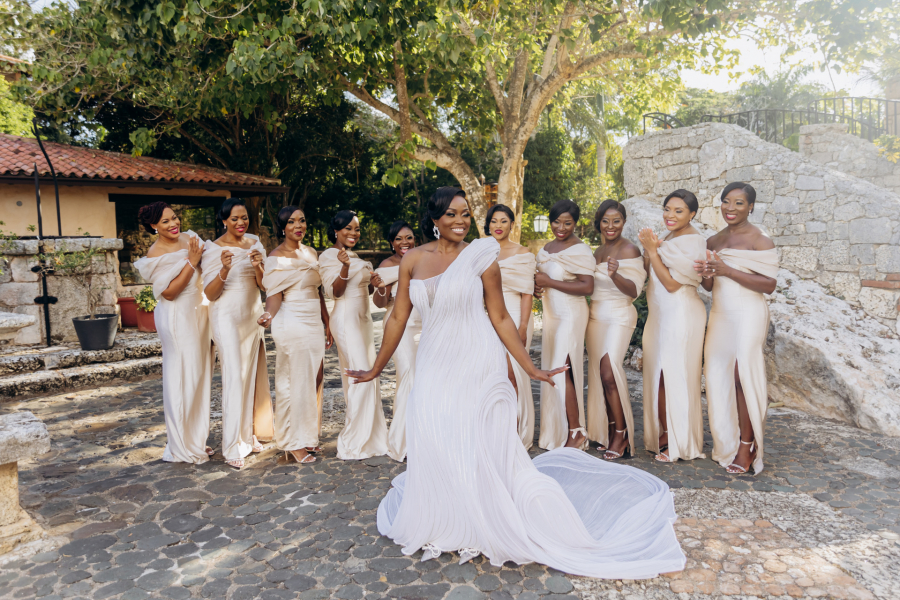 Dominicana destination editorial style Nigerian wedding 43