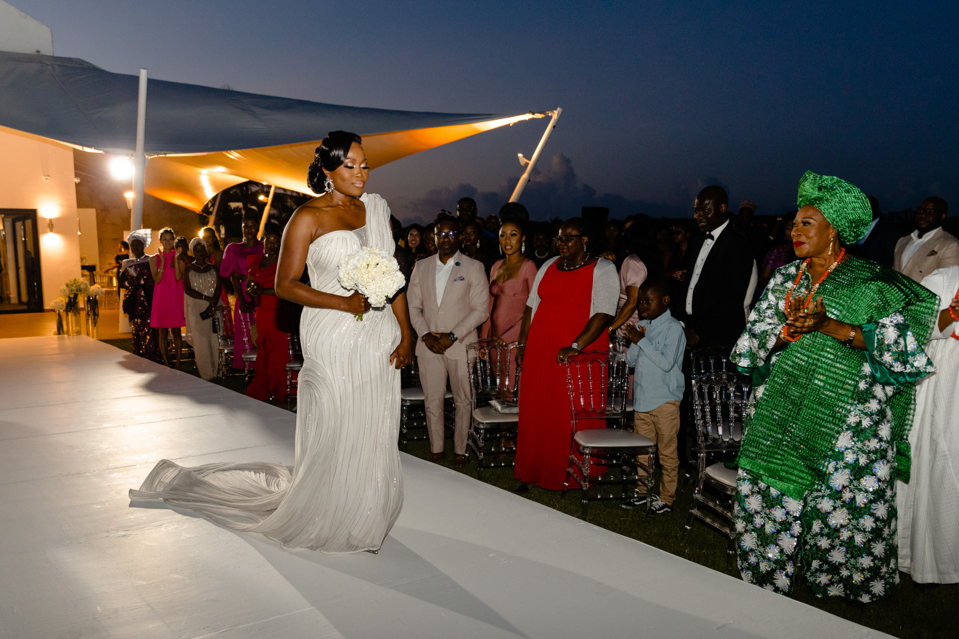 Dominicana destination editorial style Nigerian wedding 53
