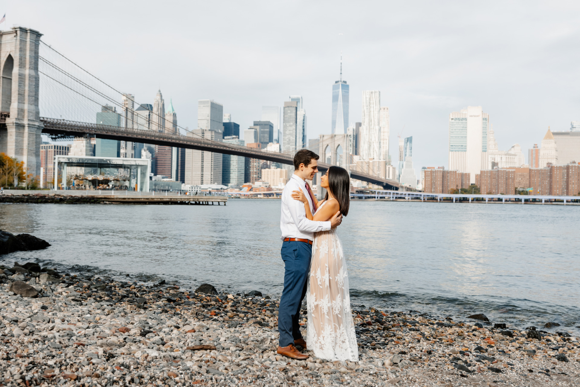 Engagement Photoshoot in Dumbo New York 11