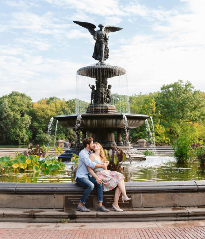 Engagement photoshoot in Central park, NYC