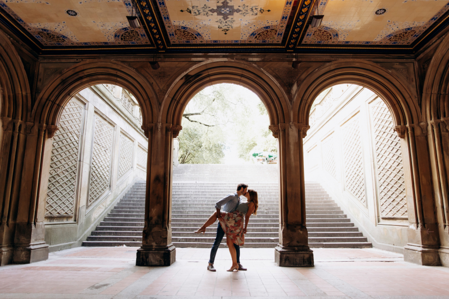 Engagement photoshoot in Central park, NYC